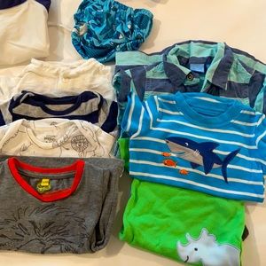 Huge baby lot 3M-6M, onesies, footies, swim, pants